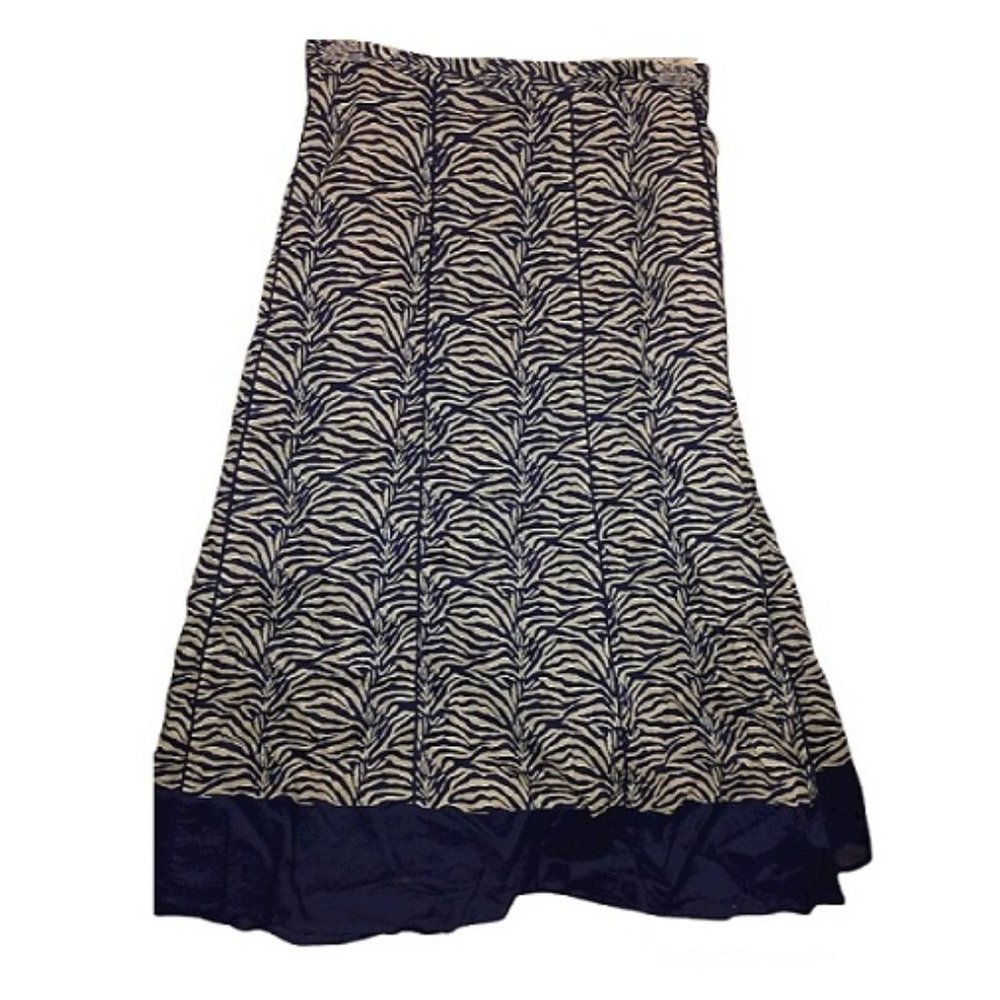 Coldwater Creek Navy Lined Skirt Size 2X